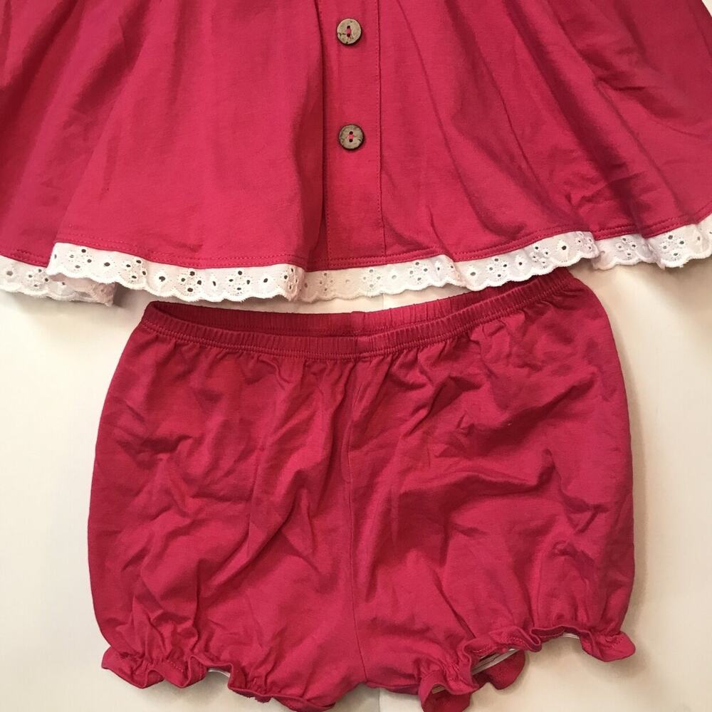 Omi Jo Well Dressed Wolf Library Pink Dress and Bloomers 24M - Picture 4 of 5